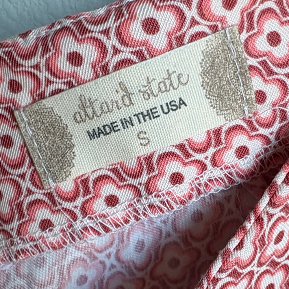 Altar'd State Pink Patterned High Waist Shorts - Picture 3 of 3